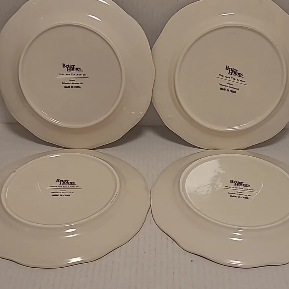 Set of 4 Better Homes and Gardens Heritage Collection Plates - Picture 14 of 16